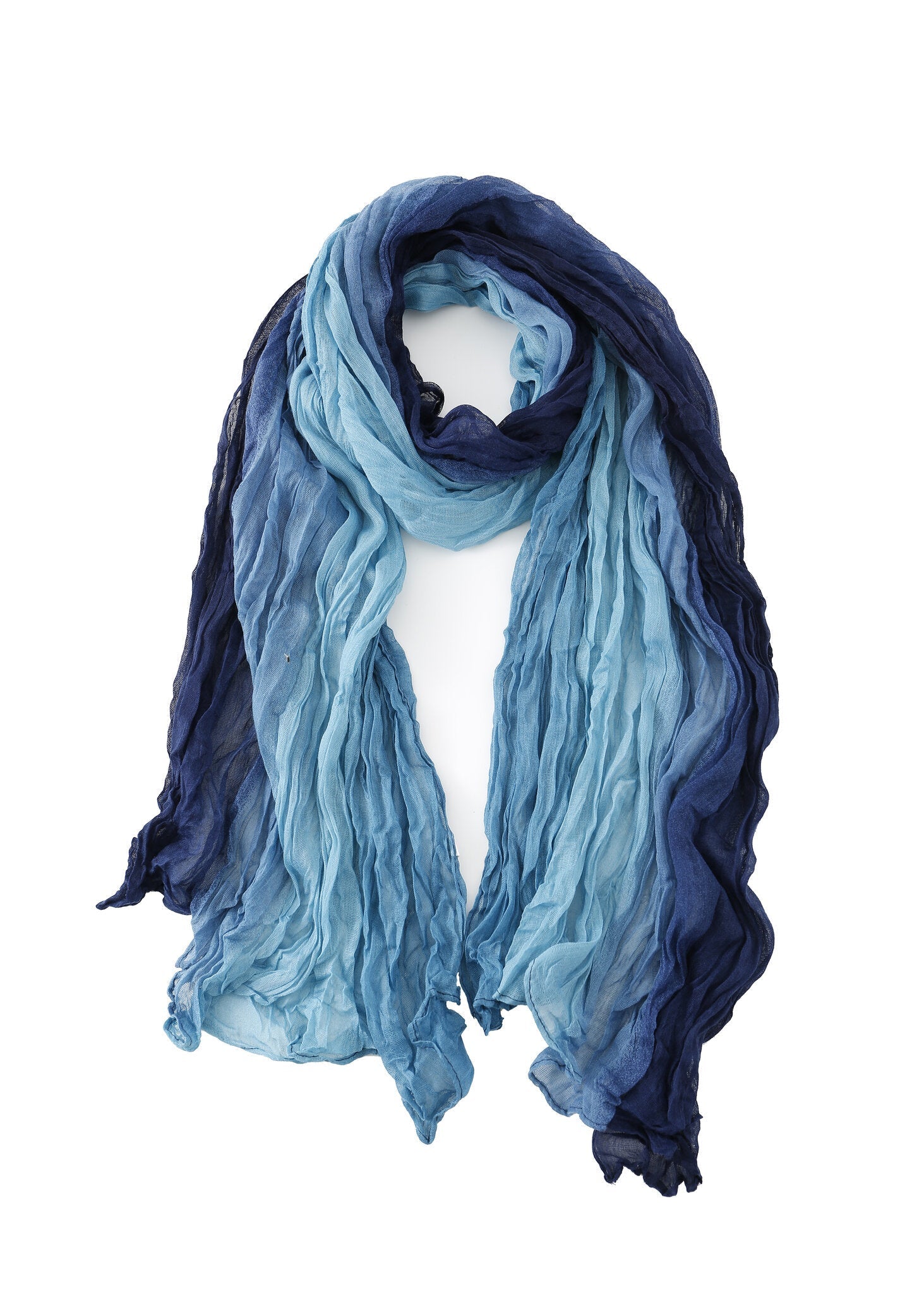 Pashmina - Ocean Blue Crinkle - Chill Fit Rave