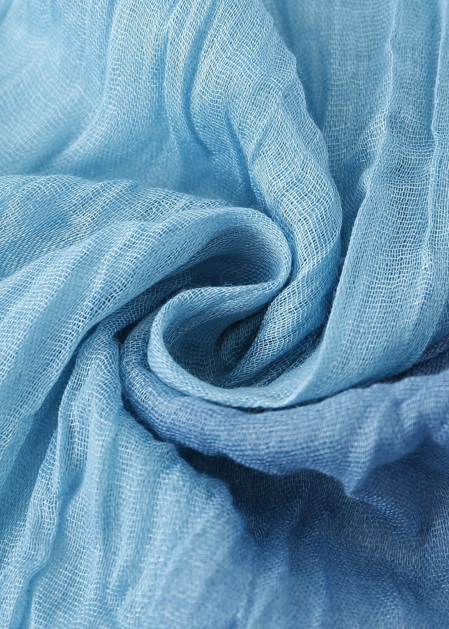 Pashmina - Ocean Blue Crinkle - Chill Fit Rave