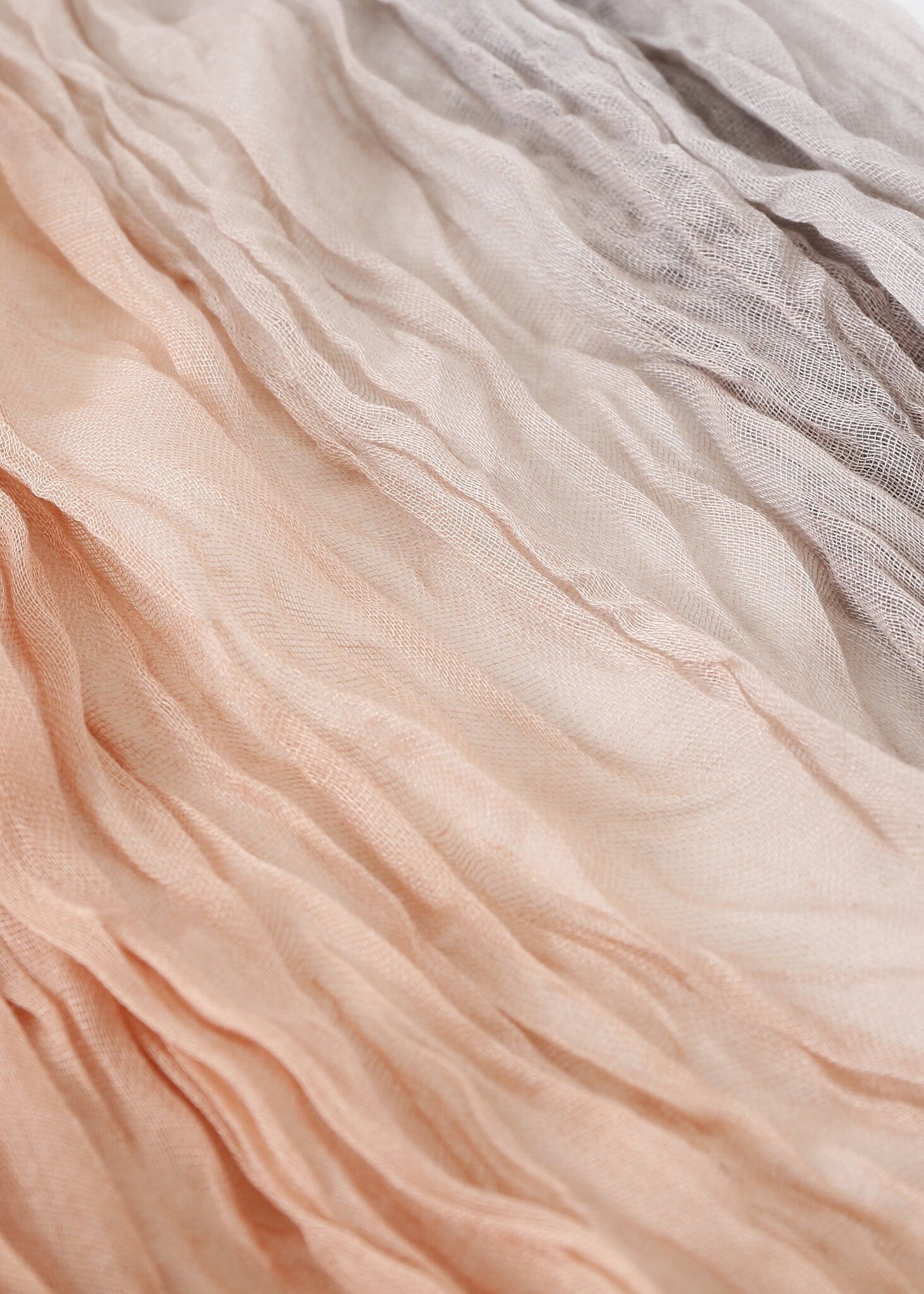 Pashmina - Peach Ash Crinkle - Chill Fit Rave