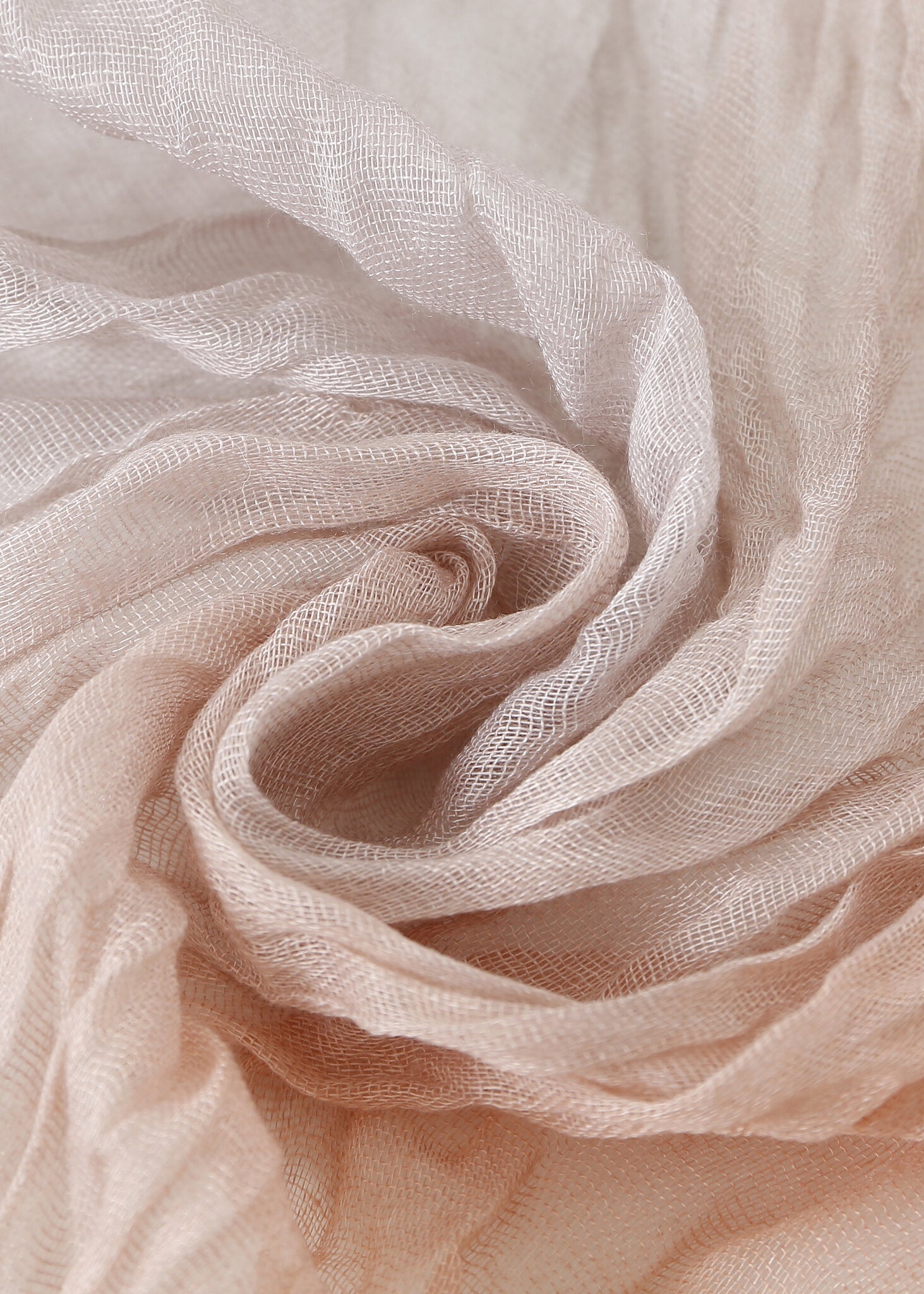 Pashmina - Peach Ash Crinkle - Chill Fit Rave