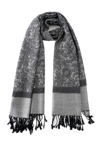 Pashmina - Smoky Paisley Fringe - ChillFit Rave