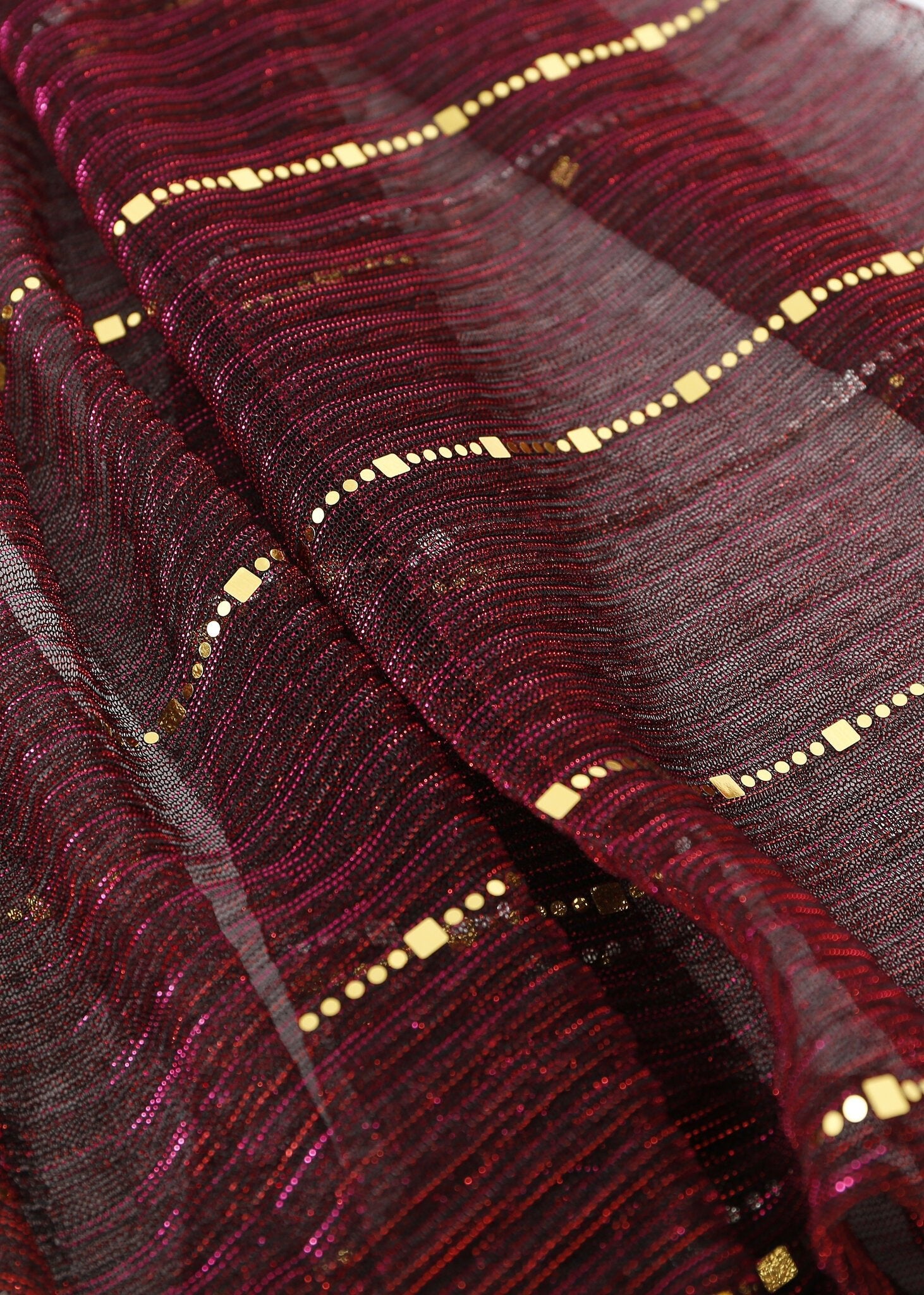 Pashmina - Wine With Gold - Chill Fit Rave