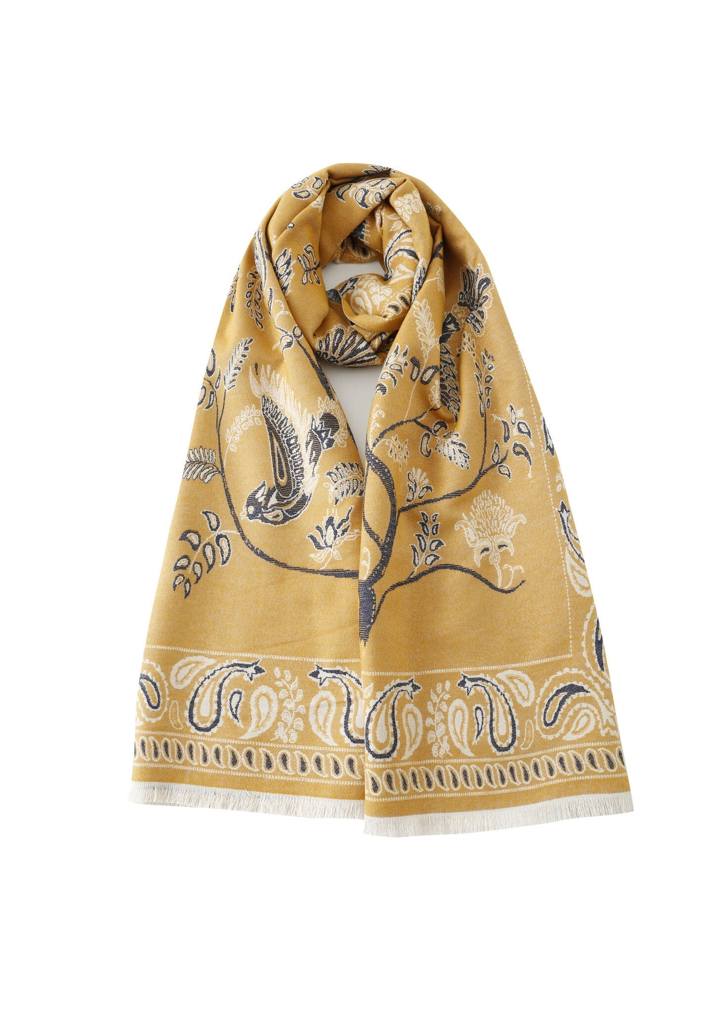 Pashmina - Yellow Prints - Chill Fit Rave
