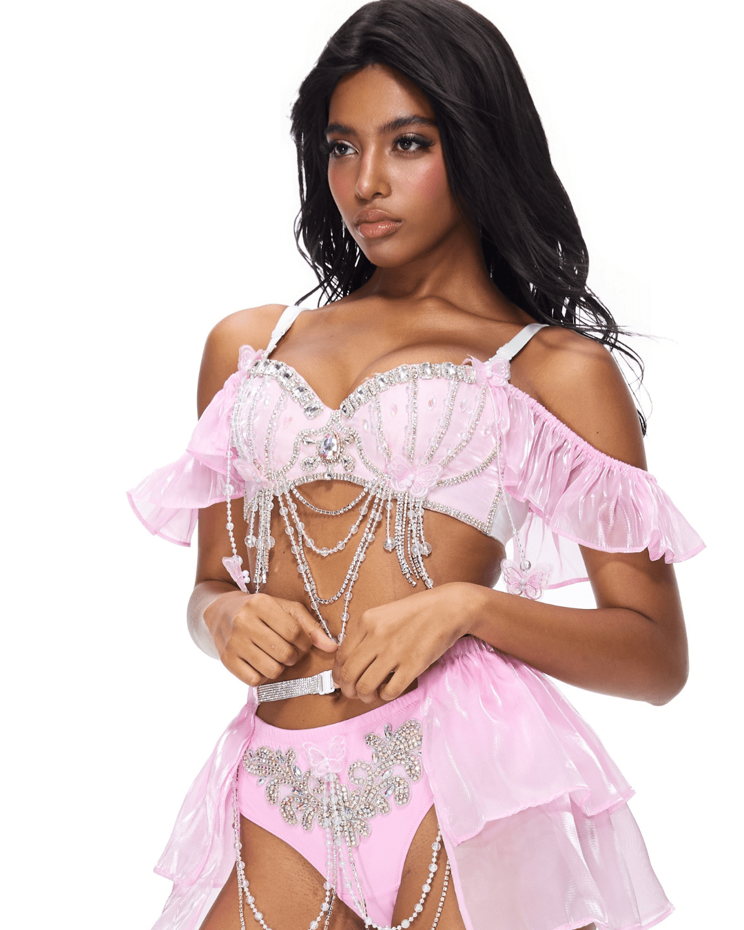 Pearl Wing - Pink - Top - ChillFit Rave