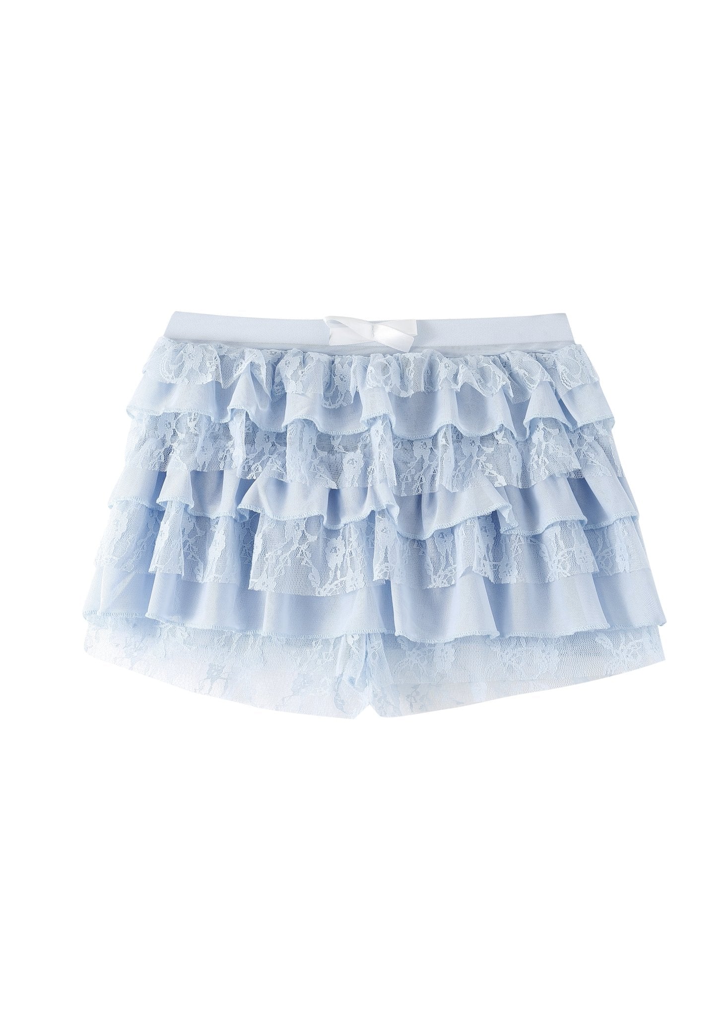 Petal Lace Mini Shorts - Blue - ChillFit Rave