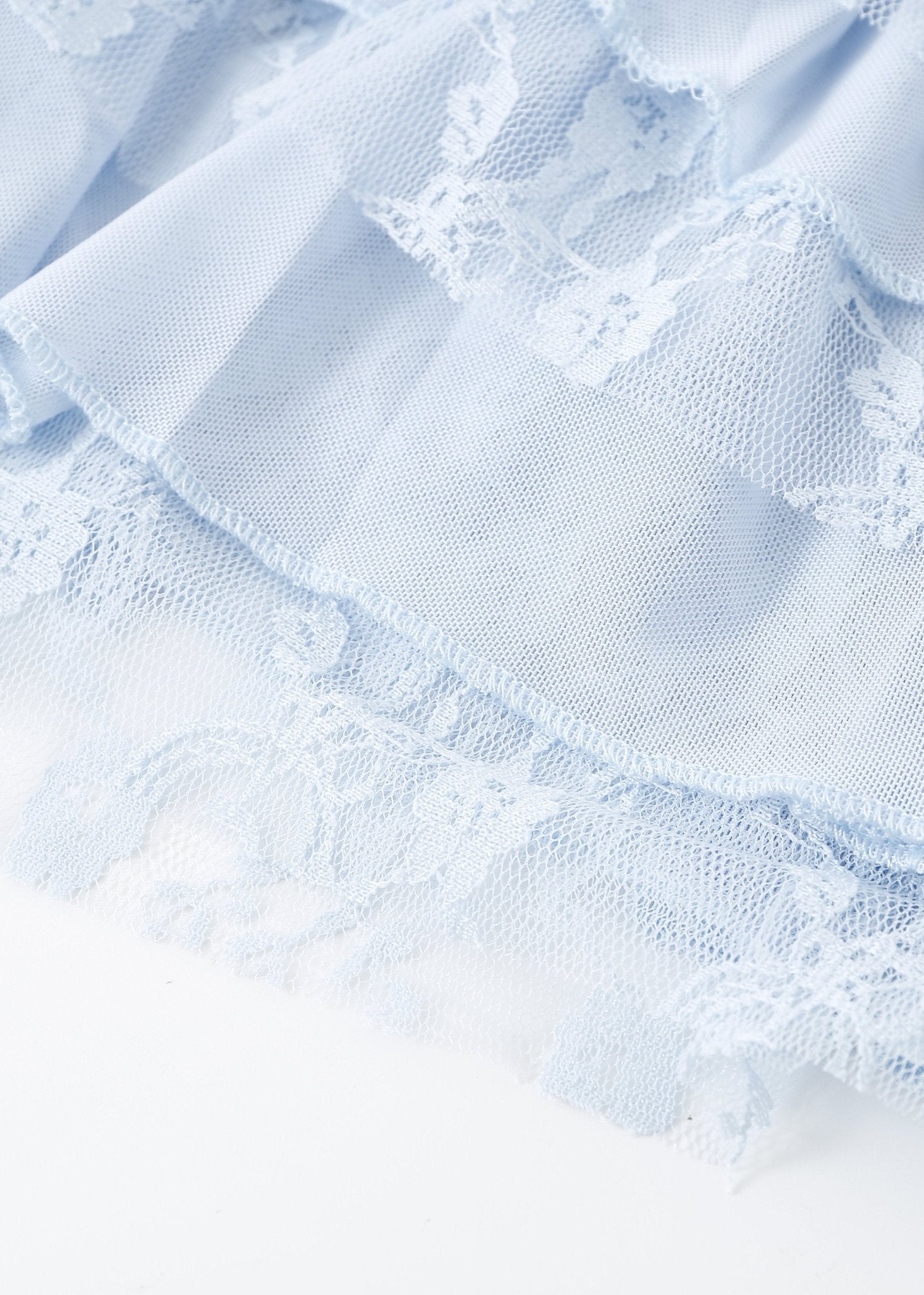 Petal Lace Mini Shorts - Blue - ChillFit Rave
