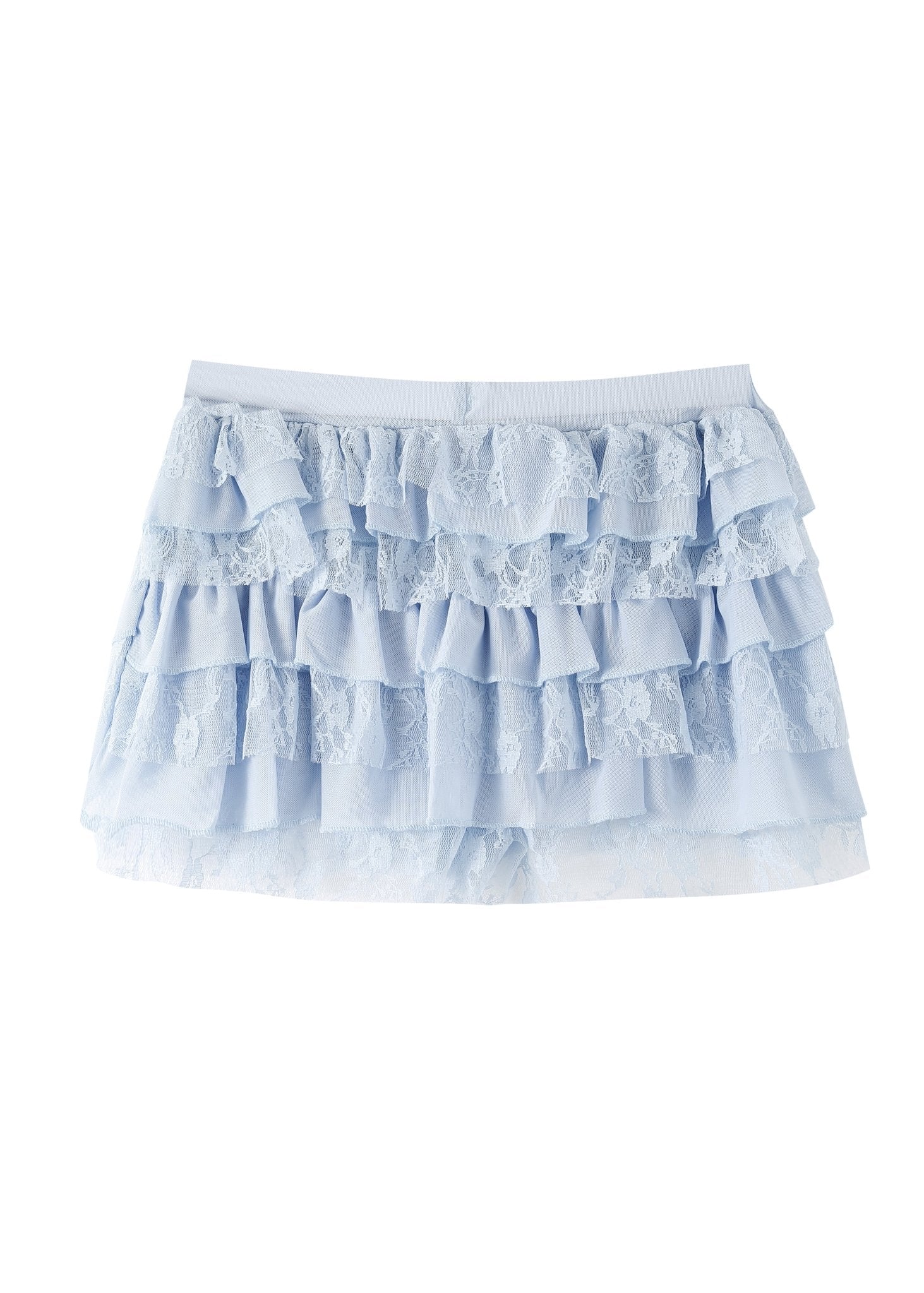 Petal Lace Mini Shorts - Blue - ChillFit Rave