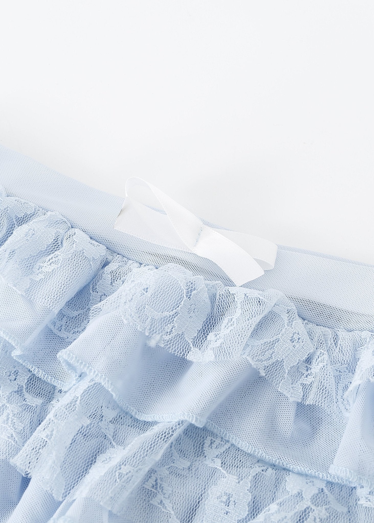 Petal Lace Mini Shorts - Blue - ChillFit Rave