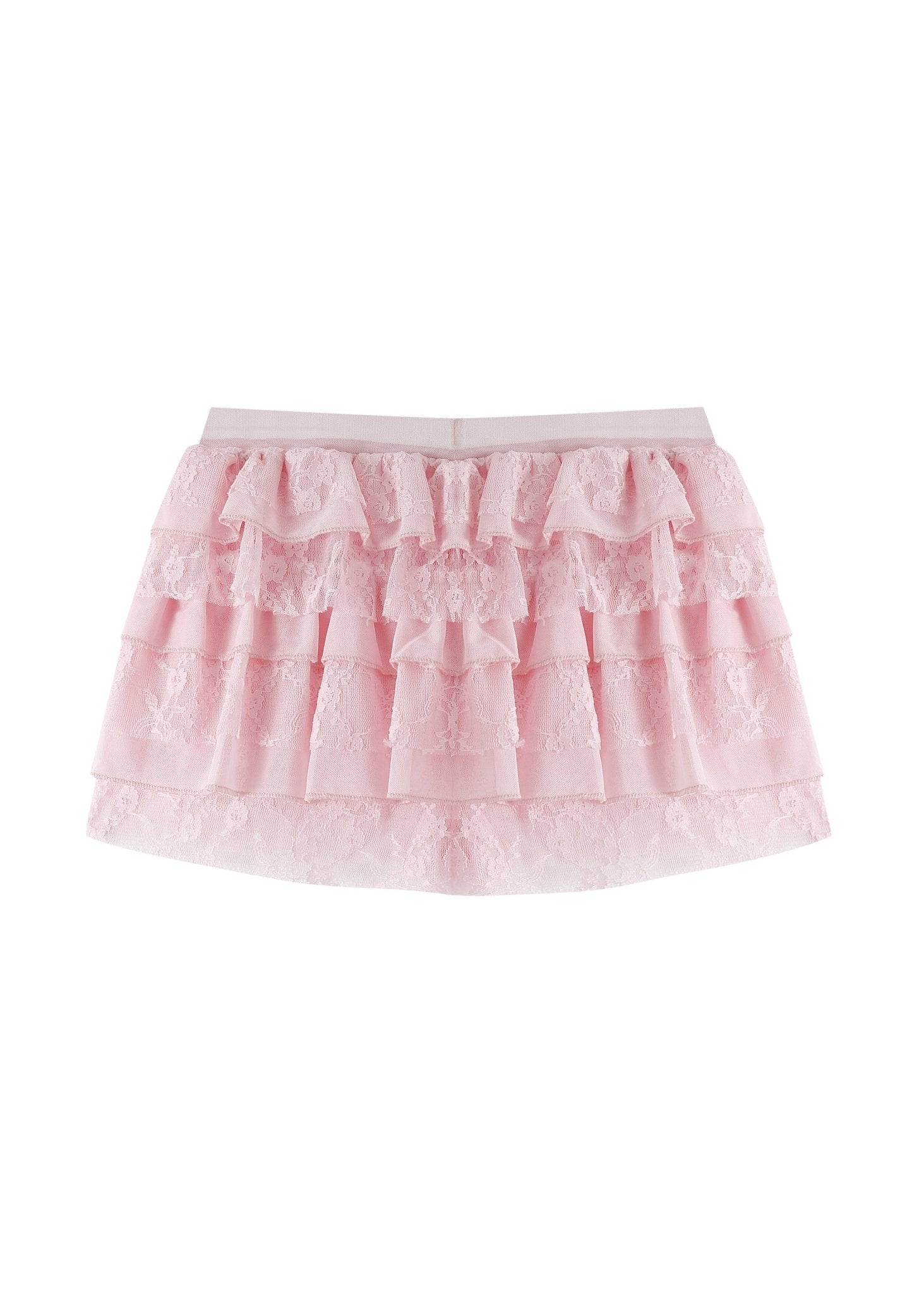 Petal Lace Mini Shorts - Pink - ChillFit Rave