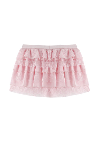 Petal Lace Mini Shorts - Pink - ChillFit Rave