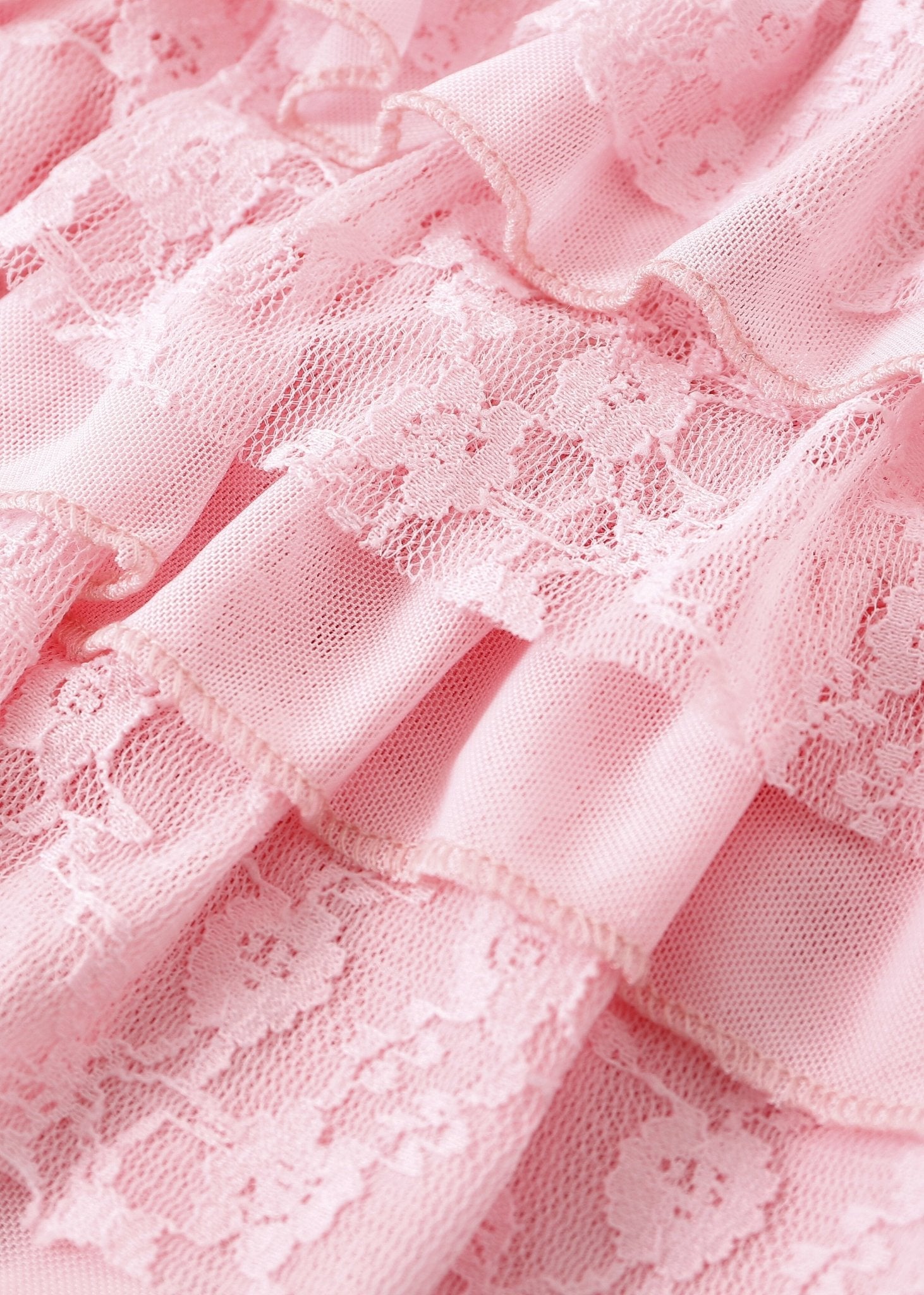 Petal Lace Mini Shorts - Pink - ChillFit Rave