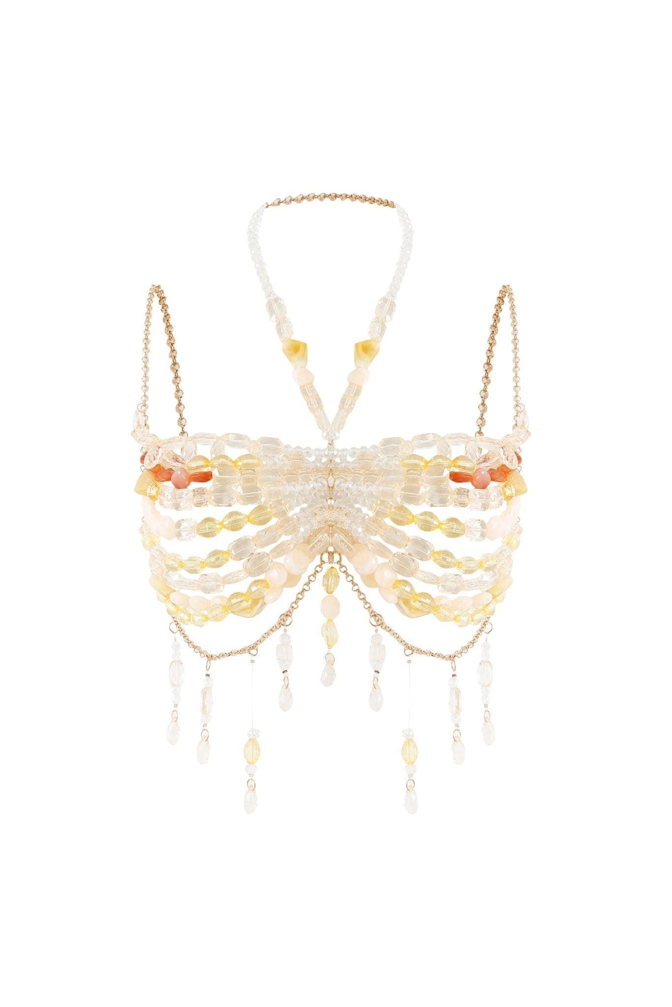 PLUMERIA- Beaded Top - ChillFit Rave