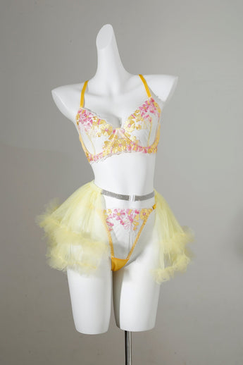 Plumeria w Mini Skirt- Full Set - ChillFit Rave