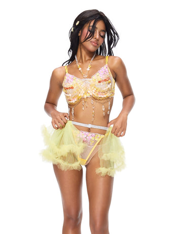 Plumeria w Mini Skirt- Full Set - ChillFit Rave