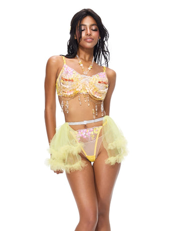 Plumeria w Mini Skirt- Full Set - ChillFit Rave