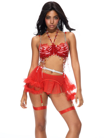 Poppy w Mini Skirt- Full Set - ChillFit Rave