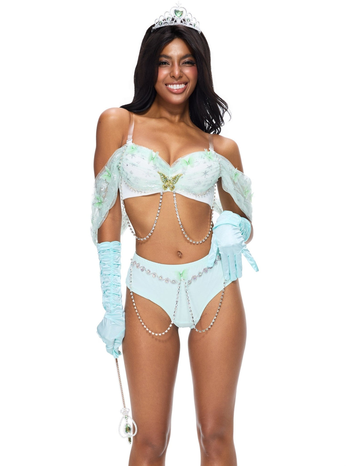 Princess 2 Pieces Set- Green - ChillFit Rave