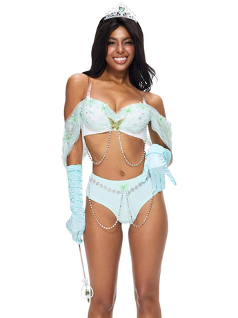 Princess 2 Pieces Set- Green - ChillFit Rave