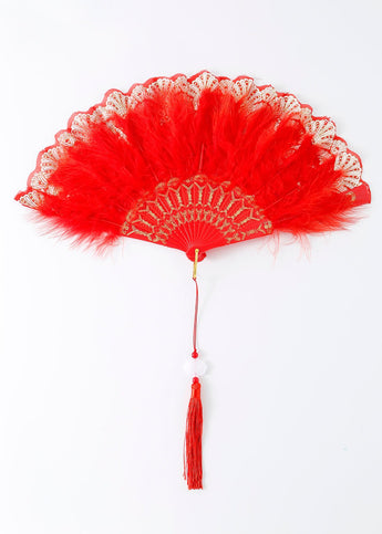 Red Feather Fan - ChillFit Rave