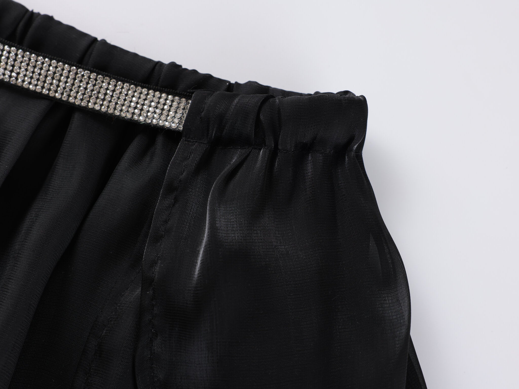 Satin Skirt - Black - Chill Fit Rave