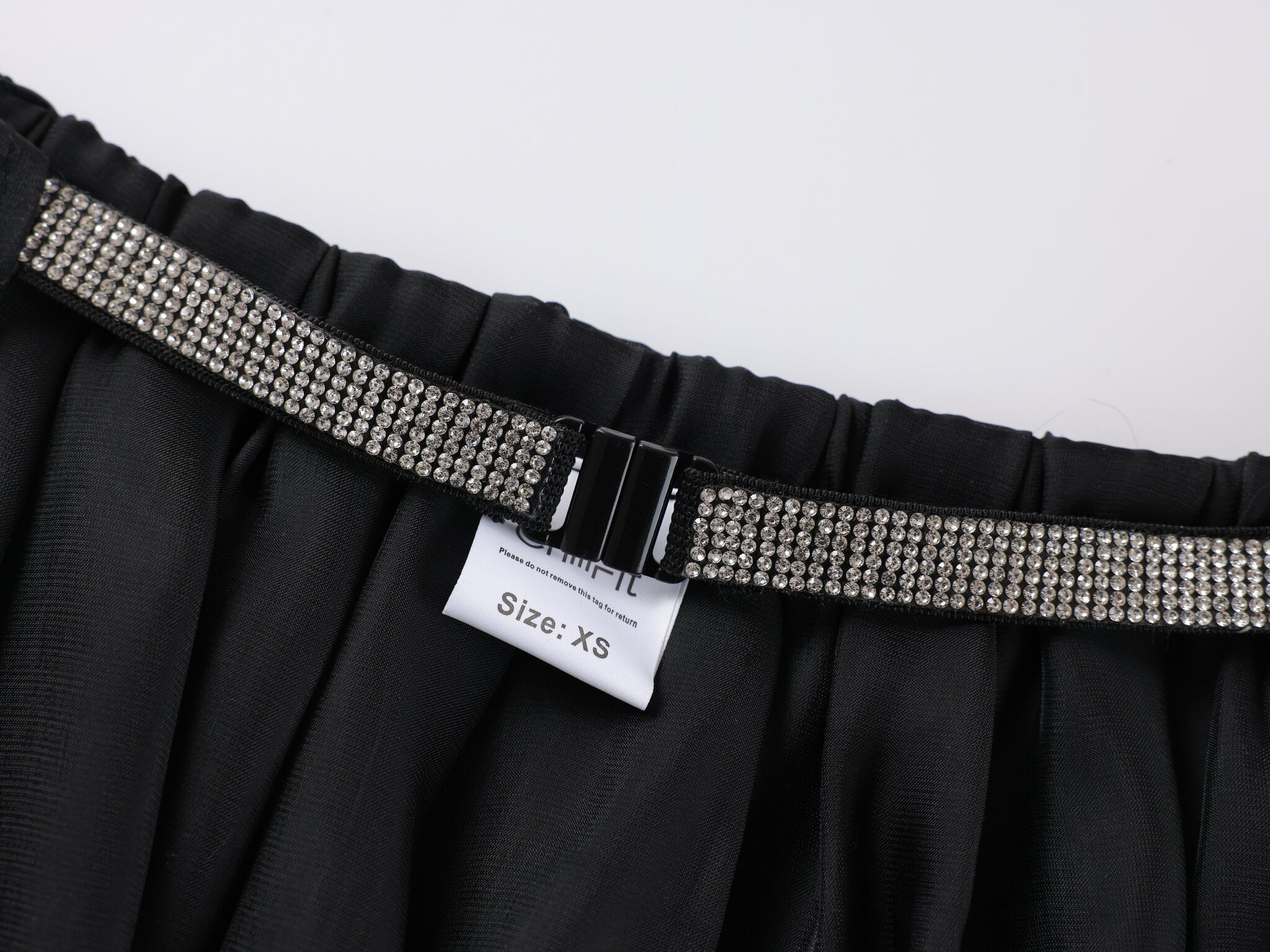 Satin Skirt - Black - Chill Fit Rave