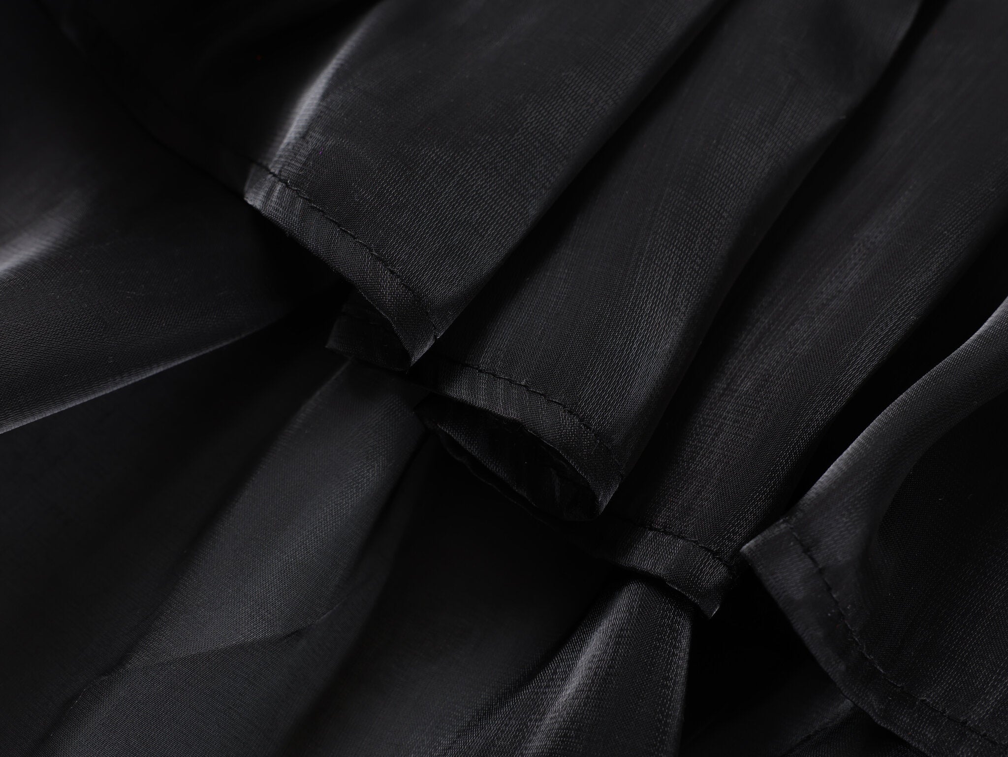 Satin Skirt - Black - Chill Fit Rave