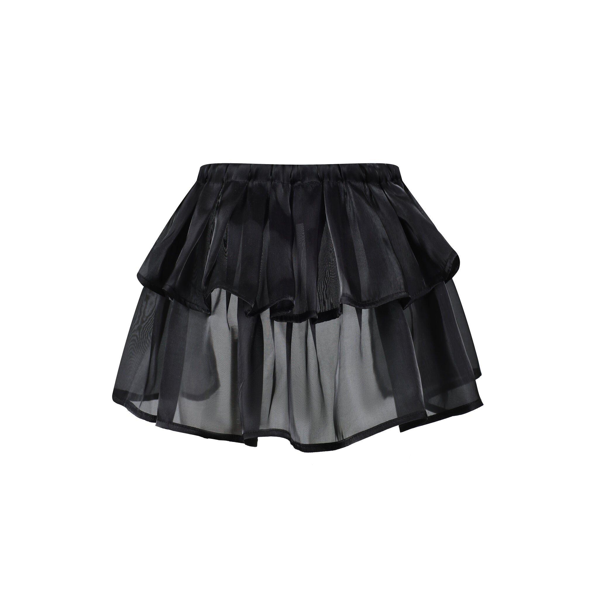 Satin Skirt - Black - Chill Fit Rave
