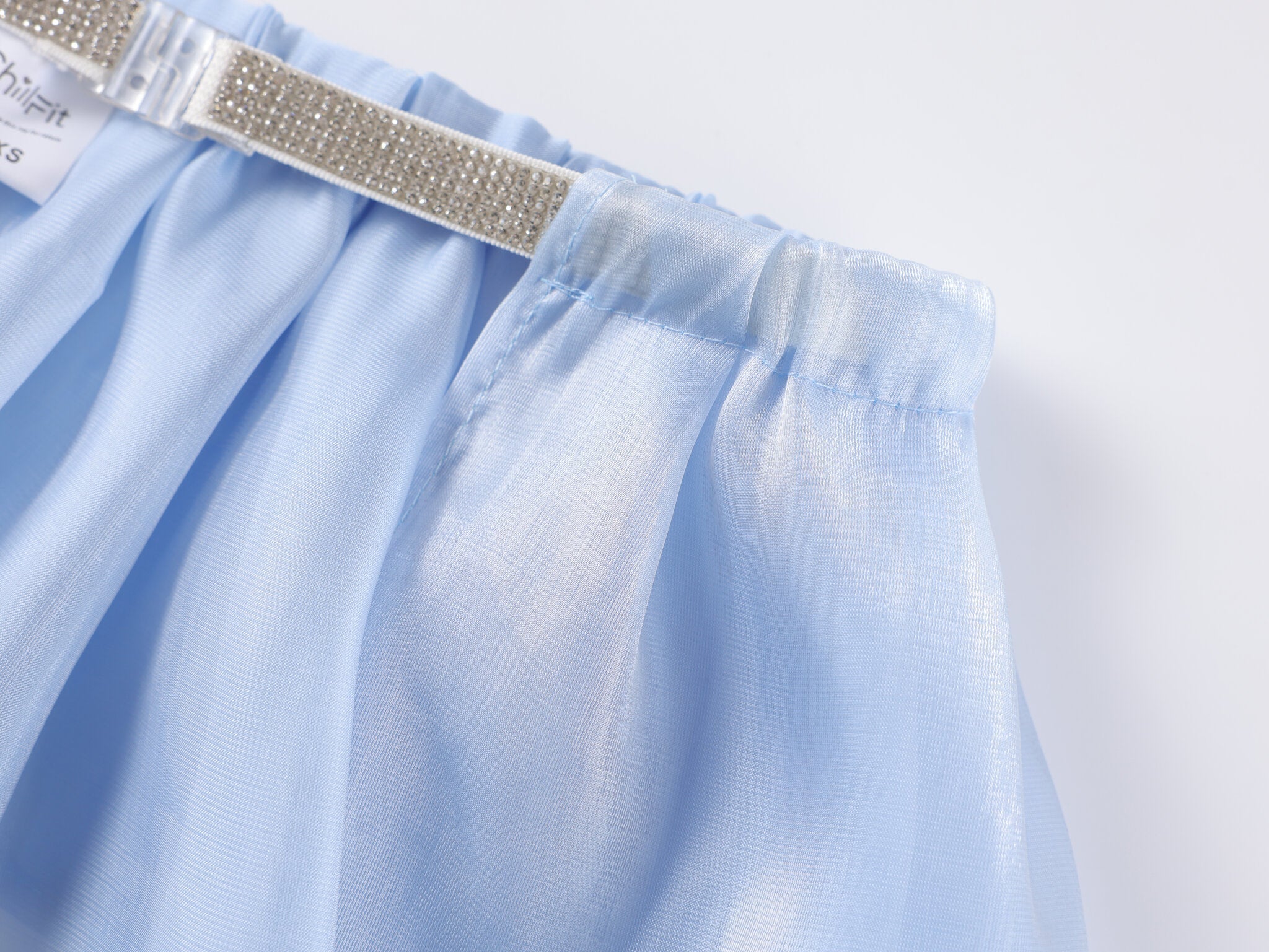 Satin Skirt - Blue - Chill Fit Rave