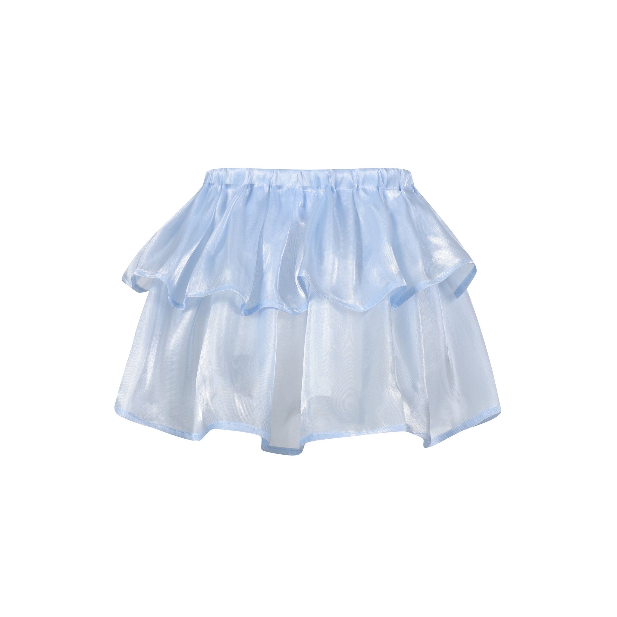 Satin Skirt - Blue - Chill Fit Rave