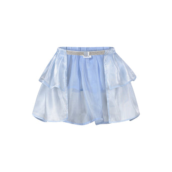 Satin Skirt - Blue - Chill Fit Rave