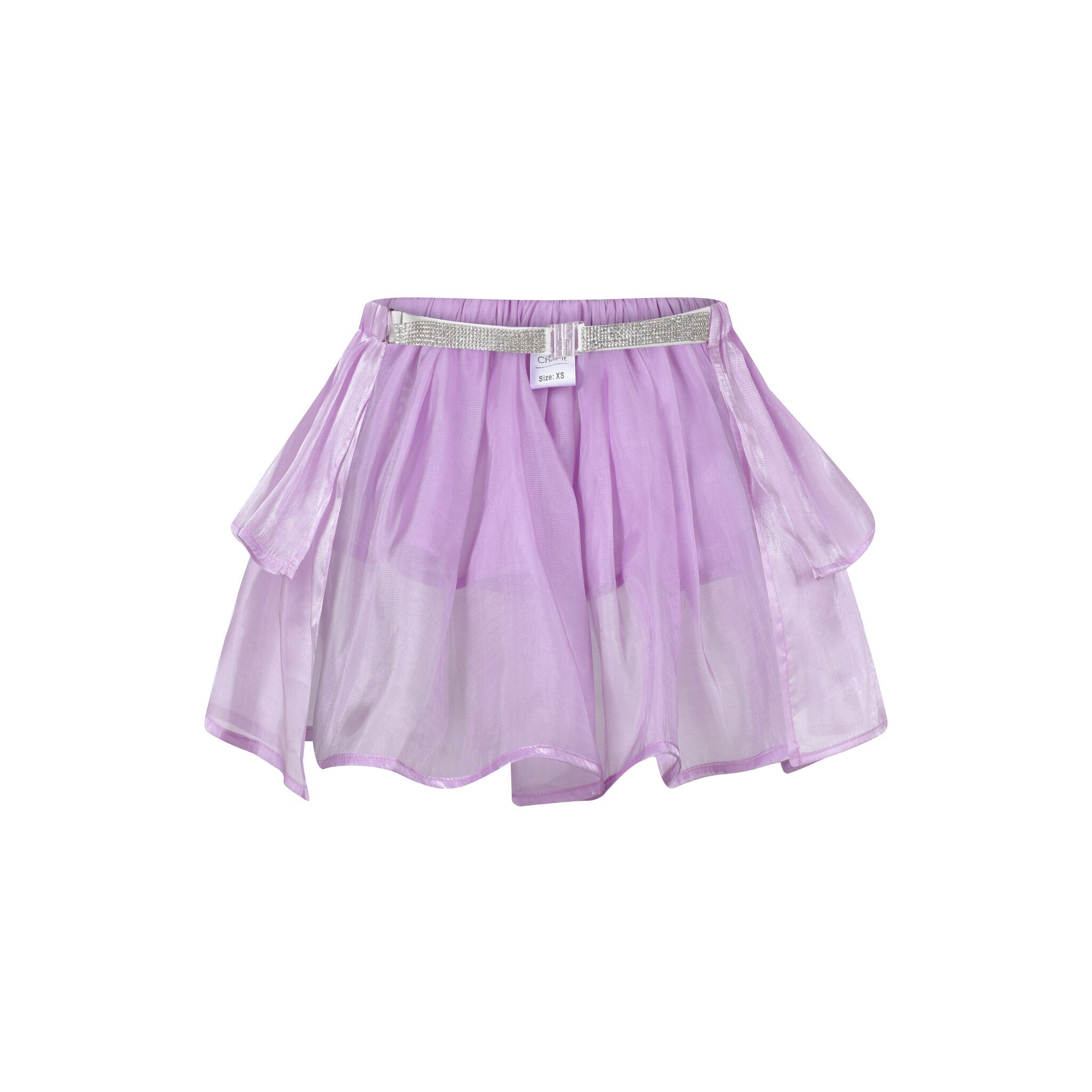Satin Skirt - Purple - Chill Fit Rave