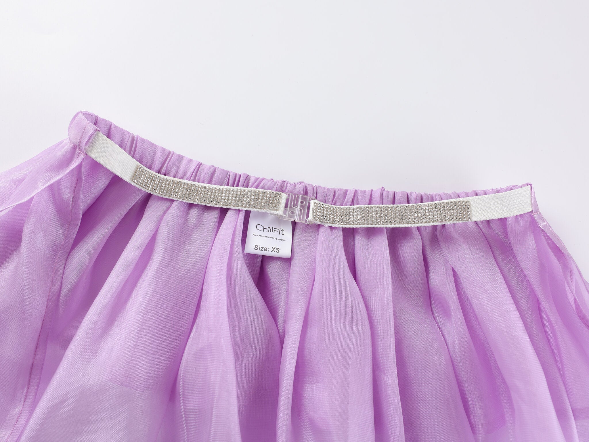 Satin Skirt - Purple - Chill Fit Rave