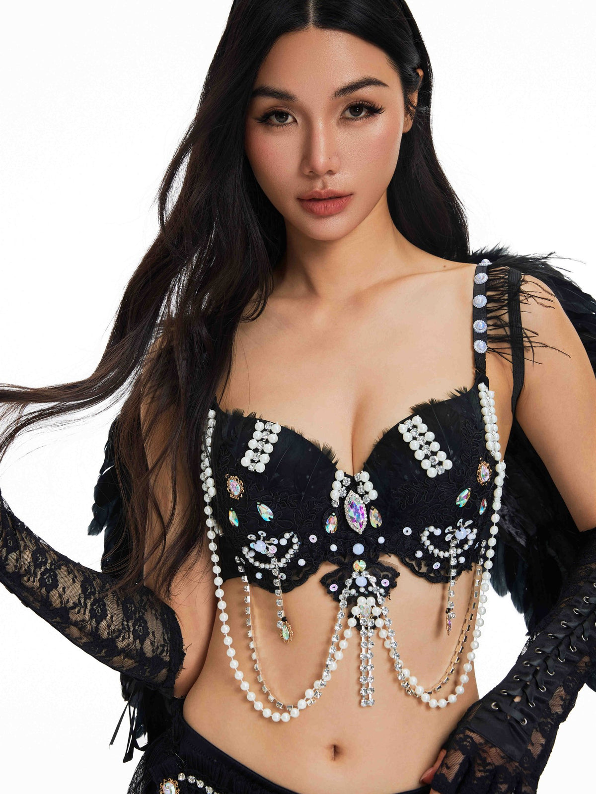The Cupid-Haló Black Skirt - ChillFit Rave