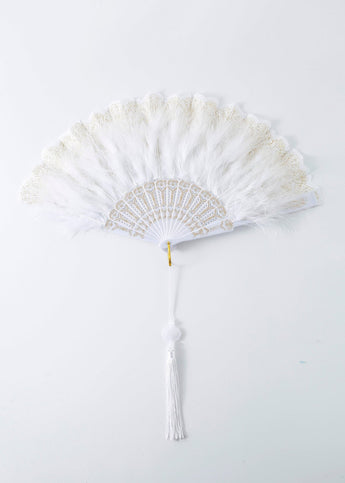 White Feather Fan - ChillFit Rave