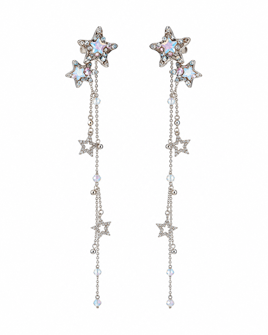 Y2K Metallic Star Hair Clips - ChillFit Rave