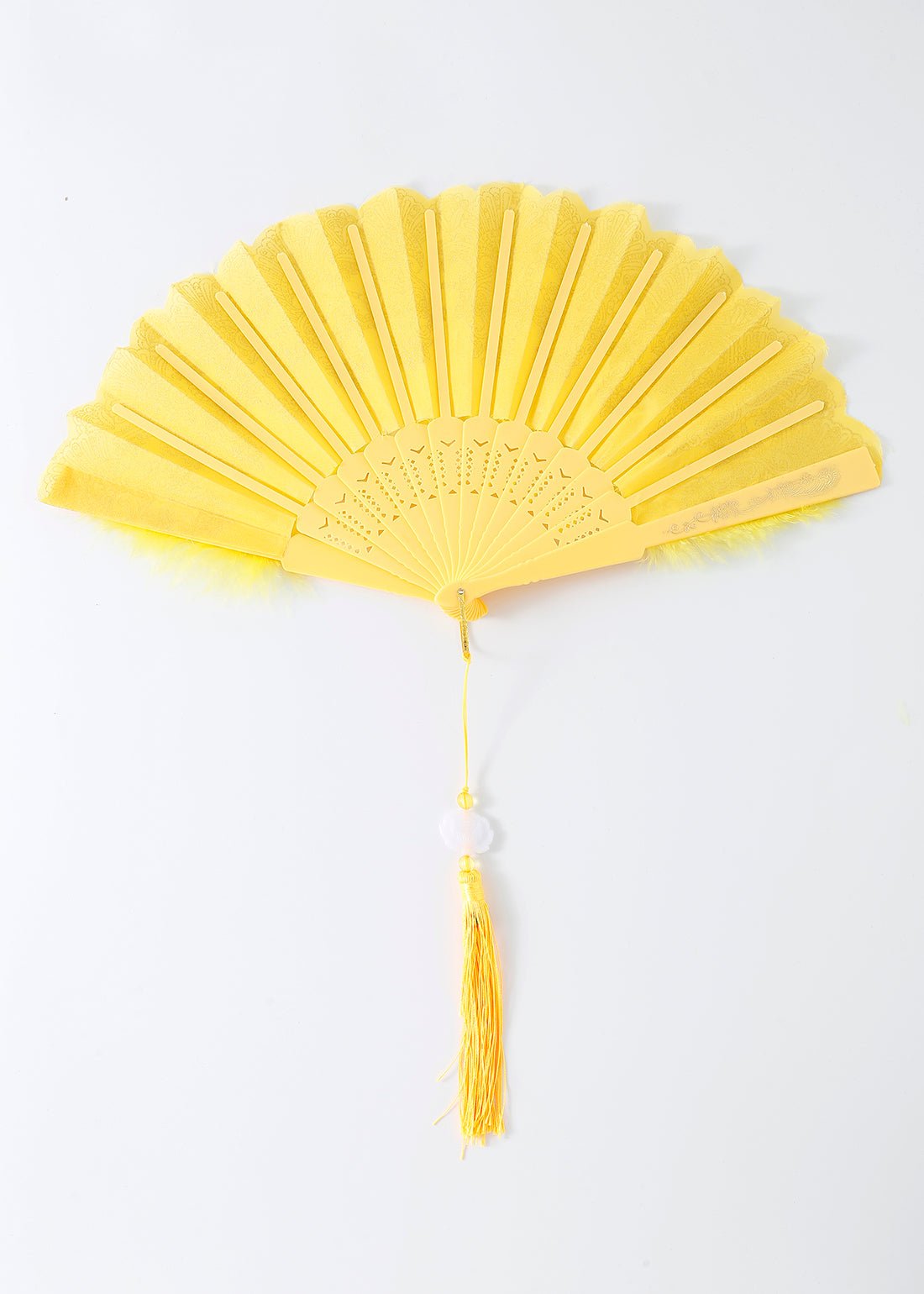 Yellow Feather Fan - ChillFit Rave